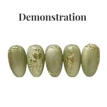 Non wipe clear gel semi solid 6g Mirror chrome powder Nail art 3d sculture style embossed gel