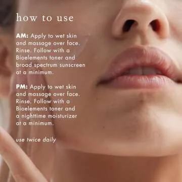 Bioelements Moisture Positive Cleanser - Rich Facial Cleanser for Dry Skin - Vegan, Gluten Free - Never Tested on Animals, 6 Fl Oz (Pack of 1)