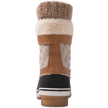 GLOBALWIN Snow Boots For Women Women's Winter Boots Camel/Beige 8.5M