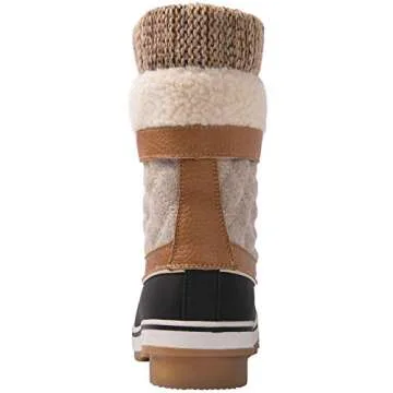 GLOBALWIN Snow Boots For Women Women's Winter Boots Camel/Beige 8.5M