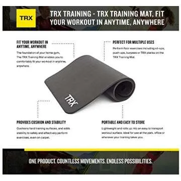 TRX Premium Exercise Mat for Comfort and Stability