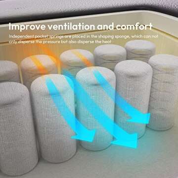 Dowinx Gaming Chair with Pocket Spring Cushion, Ergonomic Computer Chair High Back, Reclining Game Chair Pu Leather 350LBS, Black