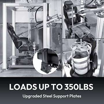 Dowinx Gaming Chair with Pocket Spring Cushion, Ergonomic Computer Chair High Back, Reclining Game Chair Pu Leather 350LBS, Black