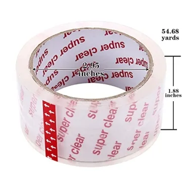 I GO Clear Packing Tape - 18 Rolls for Shipping, Moving, Mailing