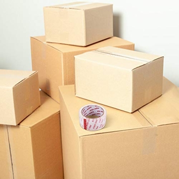 I GO Clear Packing Tape - 18 Rolls for Shipping, Moving, Mailing