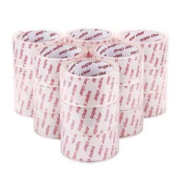 I GO Clear Packing Tape - 18 Rolls for Shipping, Moving, Mailing