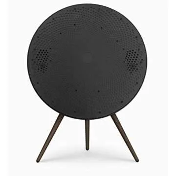 Bang & Olufsen Beoplay A9 4th Gen Wireless Multiroom Speaker, Black with Walnut Legs