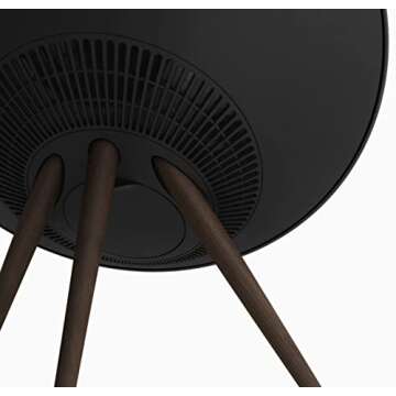 Bang & Olufsen Beoplay A9 4th Gen Wireless Multiroom Speaker, Black with Walnut Legs