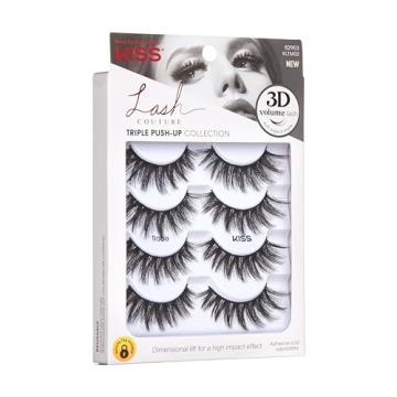 KISS 3D Volume False Eyelashes - Comfortable & Reusable