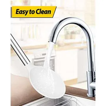 Large Silicone Cooking Spoons for Safe Kitchen Use