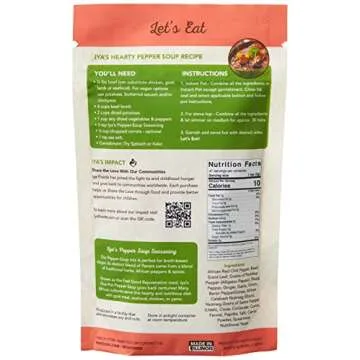Iya Foods Pepper-Soup Seasoning, made from 100% with Herbs, Peppers & Spices. A Hearty, Nutritious Blend of Whole Food Ingredients Good for Body and Soul. No Preservatives, No Added Color, 5 oz Bag