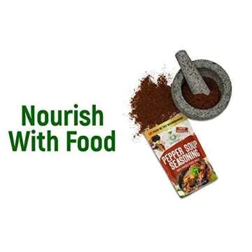 Iya Foods Pepper-Soup Seasoning, made from 100% with Herbs, Peppers & Spices. A Hearty, Nutritious Blend of Whole Food Ingredients Good for Body and Soul. No Preservatives, No Added Color, 5 oz Bag