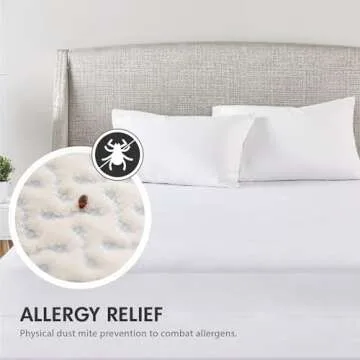 Full Size Mattress Encasement Bed Bug Proof, Cover 13-15" Deep Bed, Zippered Dust Mite Proof, Hypoallergenic Six-Sided, 3M Scotchgard