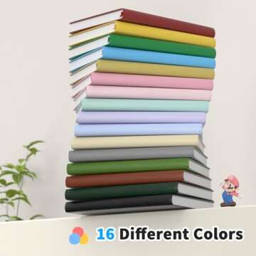 Oucaru Lined Journal Set of 8 - Perfect for Writing and Planning