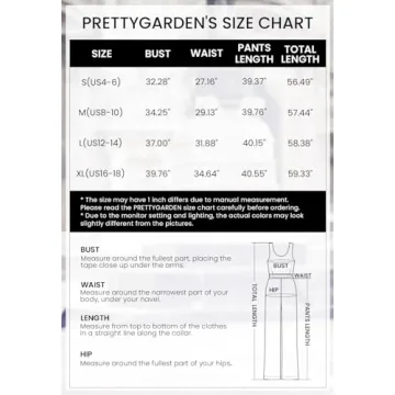 PRETTYGARDEN Women’s Summer Sleeveless Tank Jumpsuits High Waist Low Cut Casual Scoop Neck Fit And Flare Long Pants Rompers(Black, Medium)