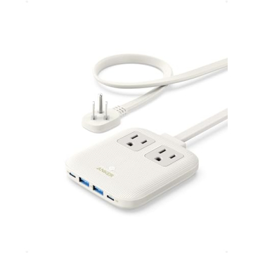 Anker Nano Charging Station(67W Max), 6-in-1 USB C Power Strip for iPhone 14/13&MacBook, with Flat P...