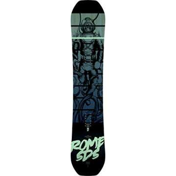 Rome Snowboards Gang Plank Snowboard, Black, 158