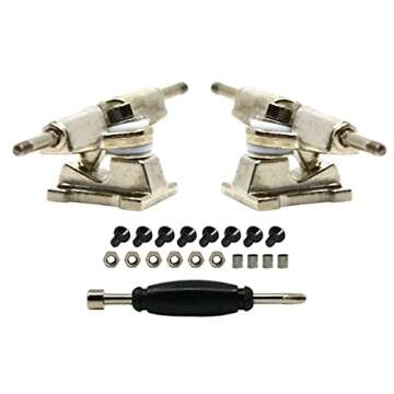 Teak Tuning 32mm Pro Fingerboard Complete - Fully Assembled with Pro Level Components - Pro Shaped Wooden Deck (32x97mm), UltraSpin Bearing Wheels, Prodigy Gen2 Trucks - The Crimson Classic