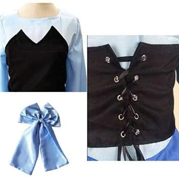 Ainiel Womens Cosplay Dress Princess Party Ball Gown Costume Blue