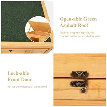 Stylish COZIWOW Small Animal House for Pets and Outdoors