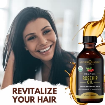 Rosehip Oil - Organic, Pure & Cold Pressed for Beauty