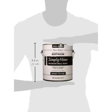 Rust-Oleum Simply Home Semi-Gloss Interior Paint, Pure White