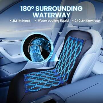 TOWTAMER 2025 Upgraded ICY Seat for Active Cooling Comfort