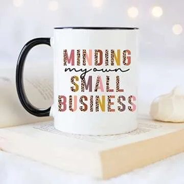 YouNique Designs Boss Lady Mug for Women, 11 Ounces, Cup for Female Boss, Boss Babe Coffee Mug for Women, Boss Birthday Mug for Women (Black Handle)