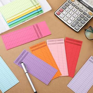 96 Money Envelopes for Budgeting Cash - 12 Colors Available