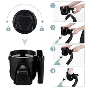 Suranew Wheelchair Cup Holder - Portable Drink Holder