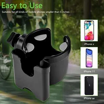 Suranew Wheelchair Cup Holder - Portable Drink Holder