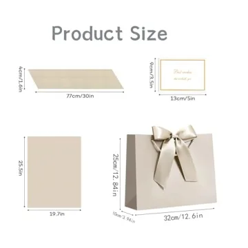 JMANNI Gift Bags - Elegant, Large, Reusable Gift Bags