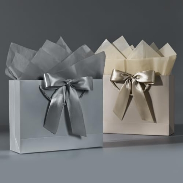 JMANNI Gift Bags - Elegant, Large, Reusable Gift Bags