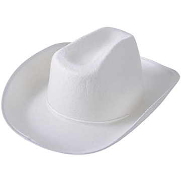U. S. Toy White Kids Cowboy Hat, Felt Cowgirl Hat for Girls and Boys, Dress-Up and Costume Parties, ...