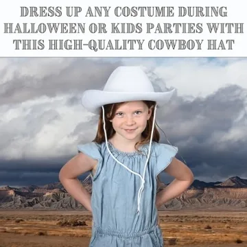Versatile U.S. Toy White Cowboy Hat for Kids and Adults