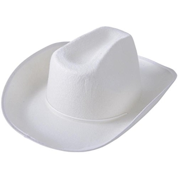 Versatile U.S. Toy White Cowboy Hat for Kids and Adults