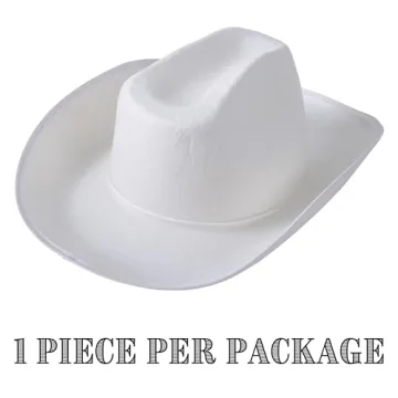 Versatile U.S. Toy White Cowboy Hat for Kids and Adults