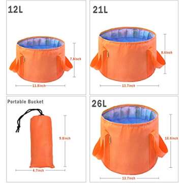 keland Collapsible Foot Basin Folding Foot Bath Tub Soaking Feet Multifunctional Portable Wash Bucket for Camping Travel (12L, Pink camouflage)