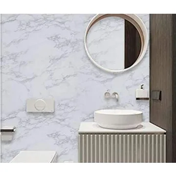 practicalWs Glossy Marble Wallpaper for Stylish Home Decor