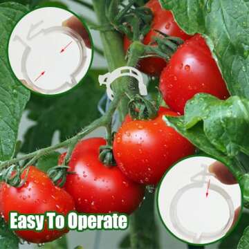 130Pcs Tomato Hooks and Clips for Climbing Plants Support