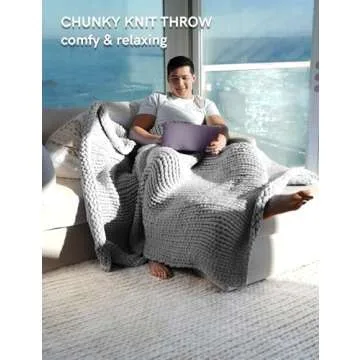 YnM Chunky Throw Blanket - Cozy & Versatile Home Decor