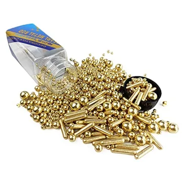 Gold Pearl Sugar Candy for Cakes Cupcakes Baking Decorations