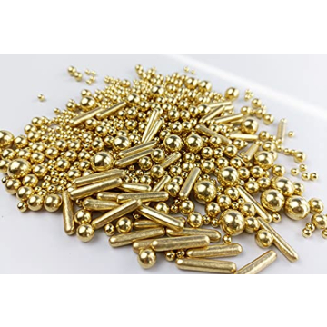 Gold Pearl Sugar Candy for Cakes Cupcakes Baking Decorations