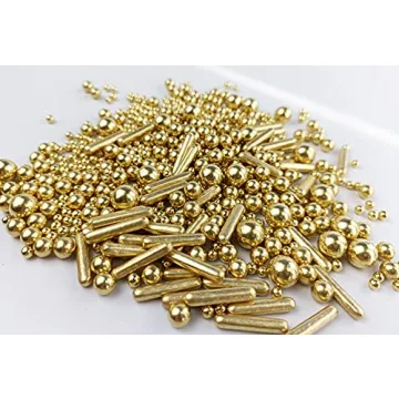 Gold Pearl Sugar Candy for Cakes Cupcakes Baking Decorations