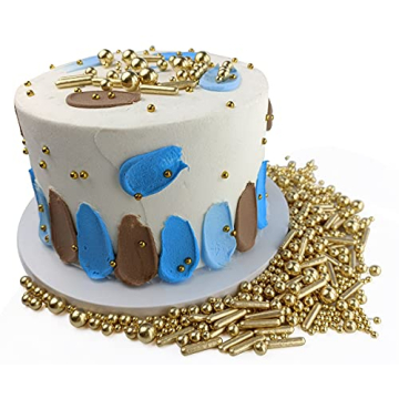 Gold Pearl Sugar Candy for Cakes Cupcakes Baking Decorations