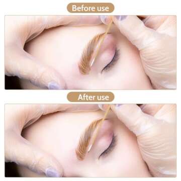 BABONIE 200PCS Pointed Cotton Swabs - Precision Microblading Cotton Swab 4 inch - Micro Swabs Sticks for Nail Supplies Makeup Tattoo Permanent Cosmetic