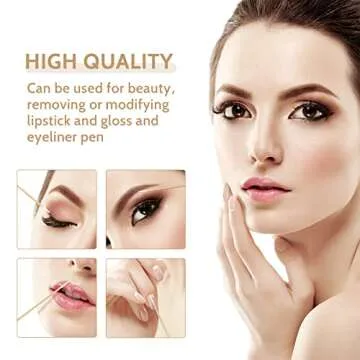 BABONIE 200PCS Pointed Cotton Swabs - Precision Microblading Cotton Swab 4 inch - Micro Swabs Sticks for Nail Supplies Makeup Tattoo Permanent Cosmetic