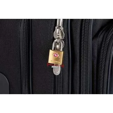 BRINKS - 22mm TSA Approved Solid Brass Keyed Travel Padlock, 4-Pack - Chrome Plated With Hardened Steel Shackle, TSA Approved Lock For Travel And Inspection