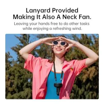 JISULIFE Handheld Fan Life7 – Ultimate Flexibility: High-Power Motor, LED Display, 5000mAh Rechargeable, 5-Speed, Foldable Design, 3-IN-1 Portable Hand/Desk/Neck Fan for Travel, Gift for Women (Black)