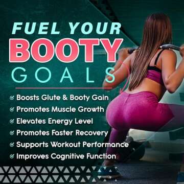 5g Creatine Monohydrate Powder Optimized for Women Booty Gain +2000mg Collagen +1g BCAA 2:1:1 (No Fillers) Supports Lean Muscles & Recovery, Pump, Energy & Stamina - Micronized, Natural & Made in USA